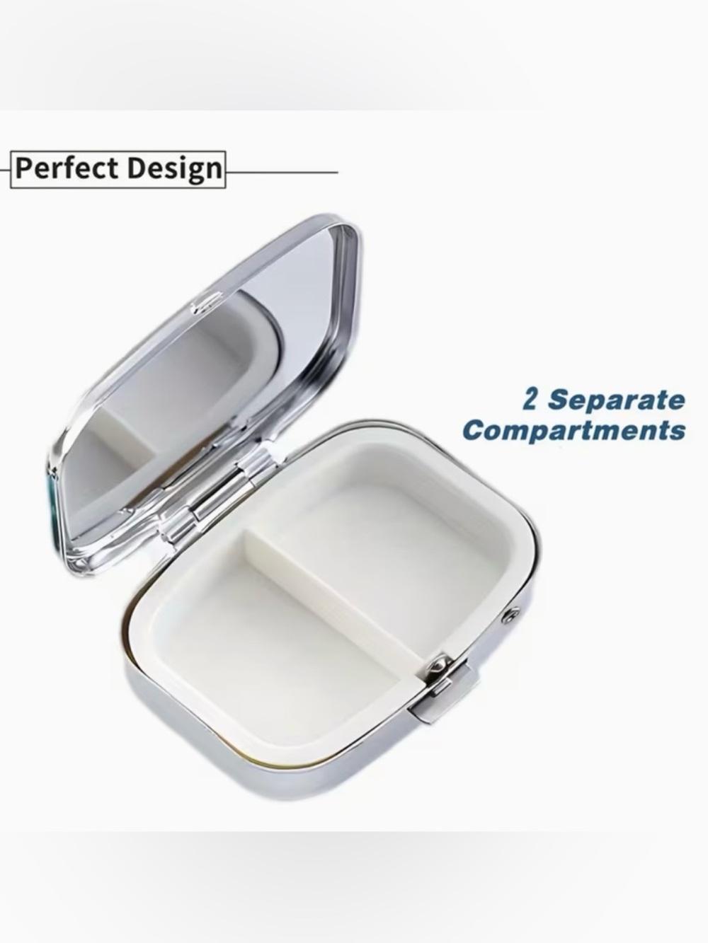Character Inspired Pill Organizer 2-Compartment Compact Pill Case New - Picture 6 of 6